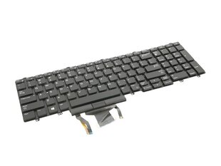 Sülearvuti klaviatuur Dell Latitude E5550 E5570 E5580 (valgustusega, trackpoint) цена и информация | Клавиатура с игровой мышью 3GO COMBODRILEW2 USB ES | kaup24.ee