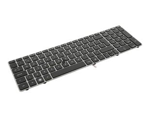 Sülearvuti klaviatuur HP EliteBook 8560P 8570P hõbedane (trackpoint) цена и информация | Клавиатура с игровой мышью 3GO COMBODRILEW2 USB ES | kaup24.ee