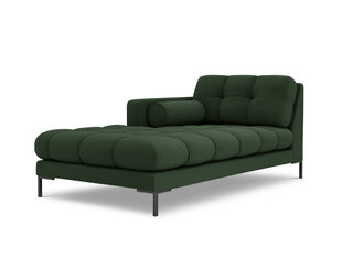 Шезлонг левый Bali, 185х102х75 см, темно-зеленый/черный цвет цена и информация | Кресла в гостиную | kaup24.ee