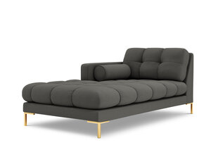 Шезлонг левый Bali, 185x102x75 см, темно-серый/золотой цвет цена и информация | Кресла в гостиную | kaup24.ee