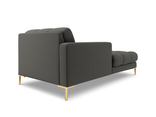 Шезлонг левый Bali, 185x102x75 см, темно-серый/золотой цвет цена и информация | Кресла в гостиную | kaup24.ee