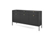 Kummut AKL Furniture Nova Sands KSZ154, must цена и информация | Kummutid | kaup24.ee