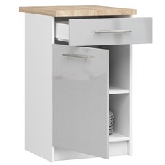 Кухонный шкаф Akord Oliwia S50, серый/белый цвет цена и информация | Кухонные шкафчики | kaup24.ee