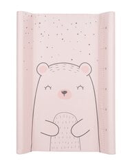 Mähkimislaud Kikka Boo Bear with me, roosa, 80x50 cm цена и информация | Пеленальные доски и пеленки | kaup24.ee