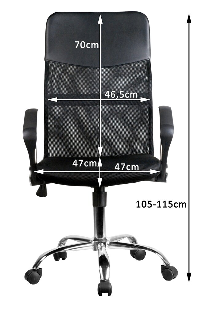 Kontoritool Akord OCF-7, must/punane hind ja info | Kontoritoolid | kaup24.ee