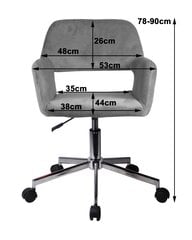 Kontoritool Akord FD-22, must hind ja info | Kontoritoolid | kaup24.ee