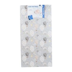 Матрас Kikka Boo Siesta Clouds Grey, 60x120x10 см, серый цена и информация | Матрасы | kaup24.ee