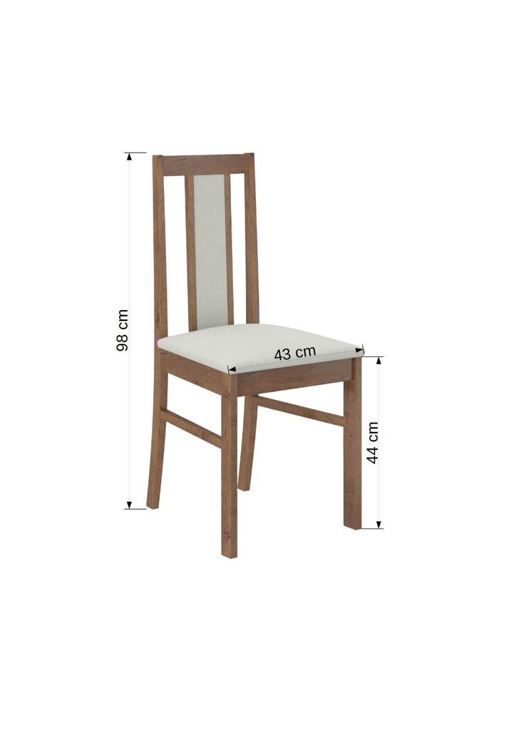 Söögitoa komplekt ADRK Furniture Rodos 59, beež/hall hind ja info | Söögilauakomplektid | kaup24.ee