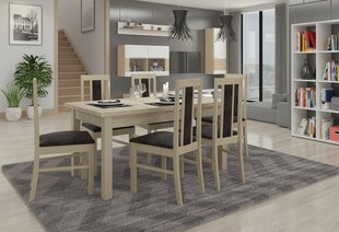 Söögitoa komplekt ADRK Furniture Rodos 59, beež/hall цена и информация | Комплекты мебели для столовой | kaup24.ee