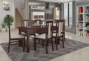 Обеденный гарнитур ADRK Furniture Rodos 59, коричневый/бежевый цвет цена и информация | Комплекты мебели для столовой | kaup24.ee