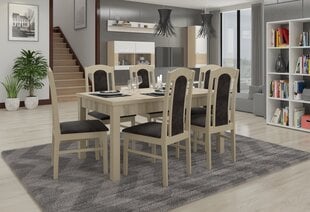 Söögitoa komplekt ADRK Furniture Rodos 52, beež/hall цена и информация | Комплекты мебели для столовой | kaup24.ee