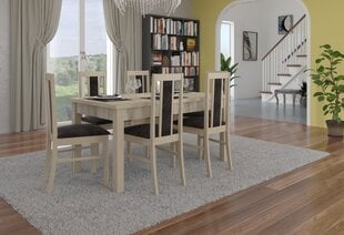 Söögitoa komplekt ADRK Furniture Rodos 52, beež/hall цена и информация | Комплекты мебели для столовой | kaup24.ee