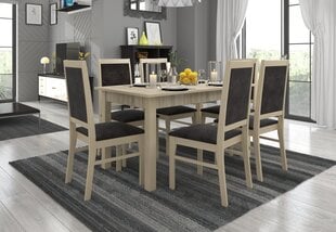 Söögitoa komplekt ADRK Furniture Rodos 25, beež/hall цена и информация | Комплекты мебели для столовой | kaup24.ee