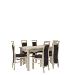 Söögitoa komplekt ADRK Furniture Rodos 14, beež/hall цена и информация | Комплекты мебели для столовой | kaup24.ee