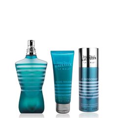 Komplekt Jean Paul Gaultier Le Male meestele: Tualettvesi EDT 125 ml + dušigeel 75 ml + deodorant 150 ml цена и информация | Мужские духи | kaup24.ee