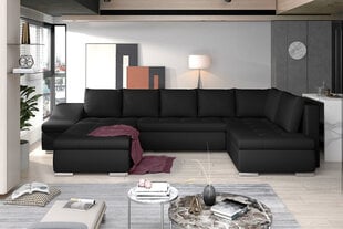 Мягкий угловой диван Giovanni, черный цвет цена и информация | Угловые диваны | kaup24.ee