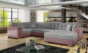 Мягкий уголок  Damario, серый/розовый цвет цена и информация | Угловые диваны | kaup24.ee