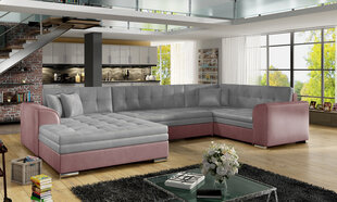 Мягкий уголок  Damario, серый/розовый цвет цена и информация | Угловые диваны | kaup24.ee
