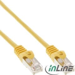 InLine 72550Y, RJ45 CAT5e SF/UTP, 0.5 m цена и информация | Кабели и провода | kaup24.ee