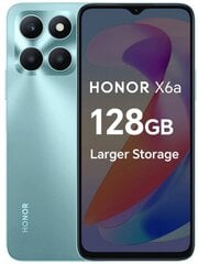 Honor X6A 4/128GB 5109ATMC Cyan Lake цена и информация | Мобильные телефоны | kaup24.ee