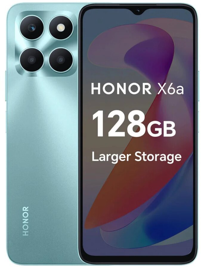 Honor X6A 4/128GB 5109ATMC Cyan Lake цена и информация | Telefonid | kaup24.ee