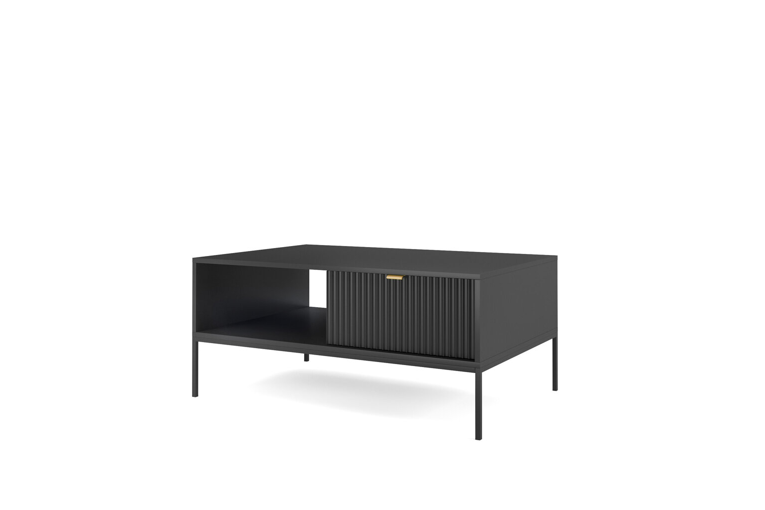 Diivanilaud AKL Furniture Nova Sands L104, must цена и информация | Diivanilauad | kaup24.ee