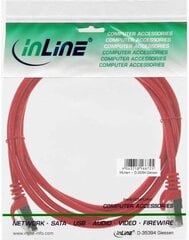 InLine 72514R, RJ45 CAT5e SF/UTP, 1,5 м цена и информация | Кабели и провода | kaup24.ee