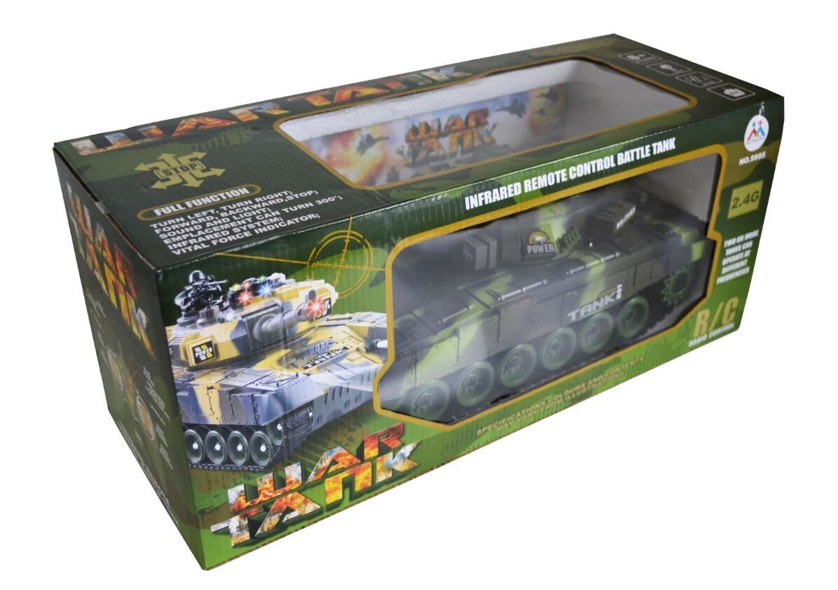 Puldiga juhitav tank 41 cm hind ja info | Poiste mänguasjad | kaup24.ee