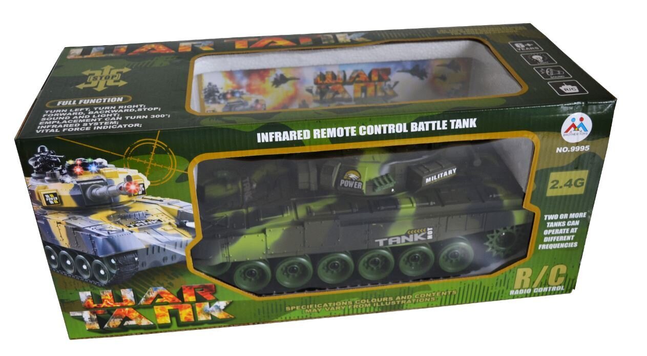 Puldiga juhitav tank 41 cm hind ja info | Poiste mänguasjad | kaup24.ee