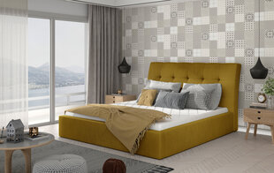Кровать Inge 180x200 см, желтого цвета цена и информация | Кровати | kaup24.ee