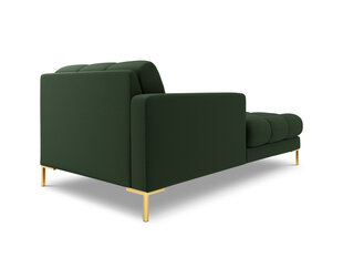 Шезлонг левый Bali, 185x102x75 см, темно-зеленый/золотой цвет цена и информация | Кресла в гостиную | kaup24.ee