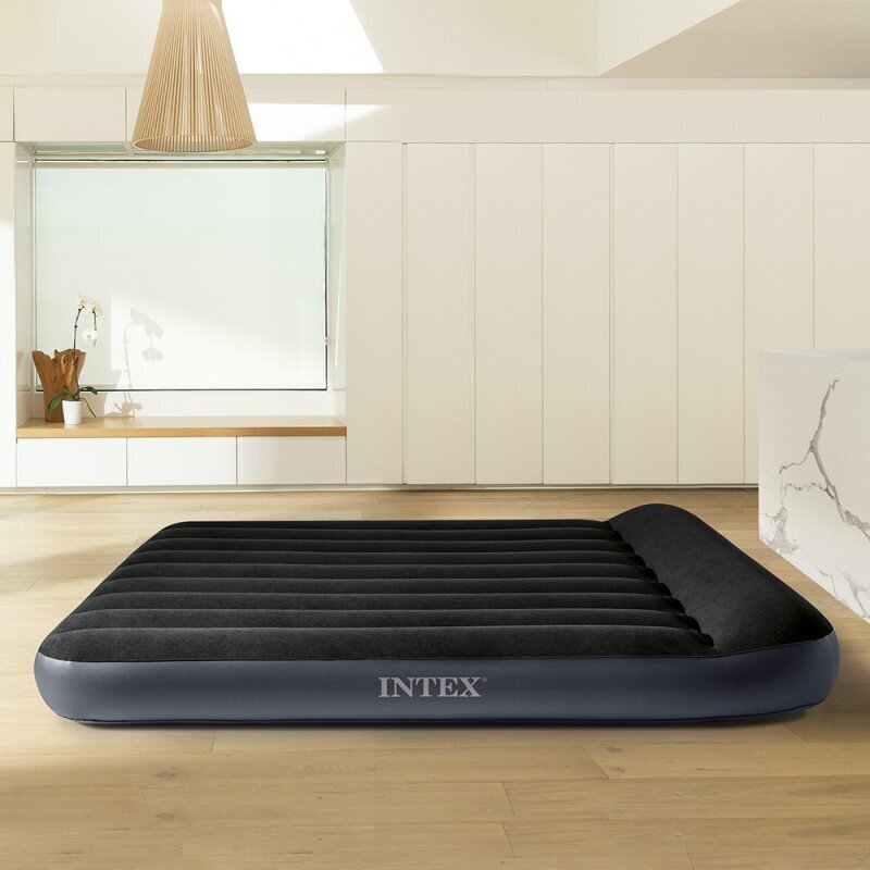 Täispuhutav madrats Intex King Dura-Beam Pillow Rest Classic, 183х203х25 cm hind ja info | Täispuhutavad madratsid ja mööbel | kaup24.ee