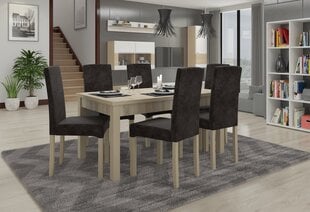 Комплект кухонной мебели ADRK Furniture Rodos 56, коричневый/серый цвет цена и информация | Комплекты мебели для столовой | kaup24.ee