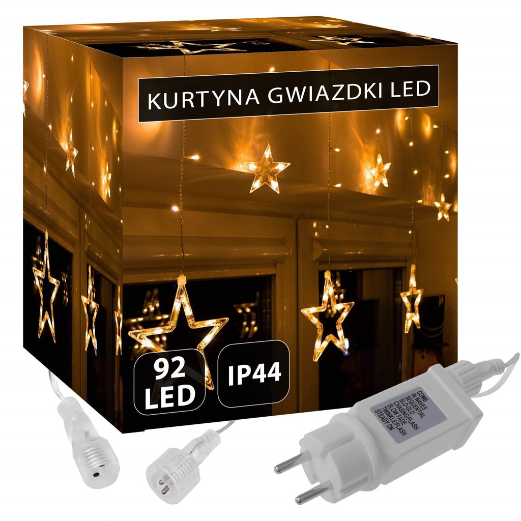 LED-valgustus tähed Stars, 92 LED-i, IP44 цена и информация | Jõulutuled | kaup24.ee