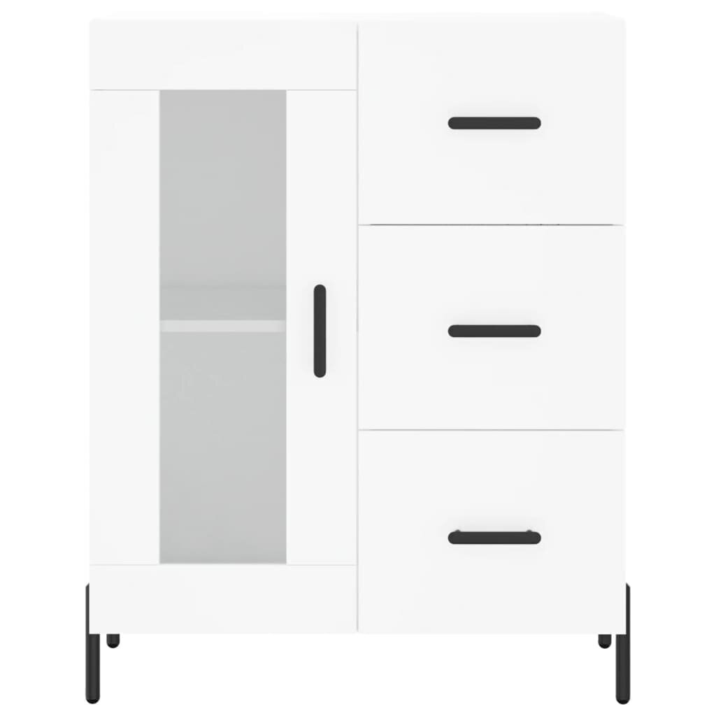 vidaXL kõrge kapp, valge, 69,5 x 34 x 180 cm, tehispuit hind ja info | Kummutid | kaup24.ee