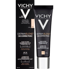 Jumestuskreem Vichy Dermablend 3D 30 ml, 15 Opal hind ja info | Jumestuskreemid, puudrid | kaup24.ee