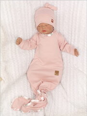Пижама для новорожденных Kraukšķis, розовая цена и информация | Пижамы, халаты для девочек | kaup24.ee