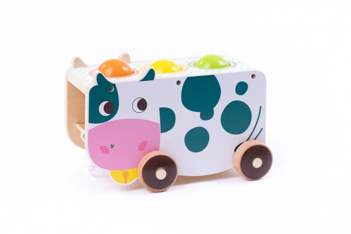 Puidust lehm iWood цена и информация | Imikute mänguasjad | kaup24.ee
