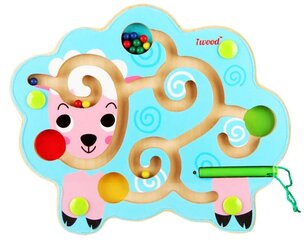 Деревянный магнитный лабиринт Овца цена и информация | Развивающие игрушки и игры | kaup24.ee