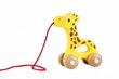 Pukseeritav puidust kaelkirjak iWood цена и информация | Imikute mänguasjad | kaup24.ee