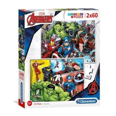 Pusle Clementoni The Avengers, 2 x 60 tk hind ja info | Pusled | kaup24.ee