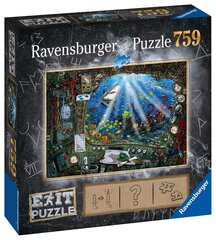 Выход головоломки Ravensburger: подводная лодка 759pc 19953 цена и информация | Пазлы | kaup24.ee