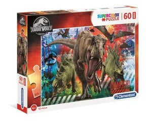 Pusle Clementoni Super Color Jurassic World, 60 tk цена и информация | Пазлы | kaup24.ee