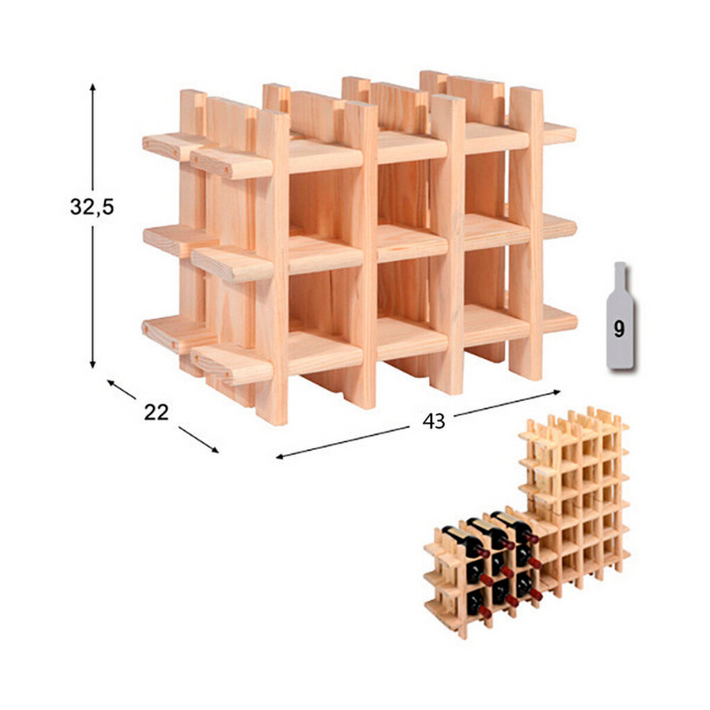 Pudelialus Astigarraga Evolutivo rioja Pruun (43 x 22 x 32,5 cm) цена и информация | Riiulid | kaup24.ee