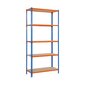 Riiul Simon Rack Maderclick 5/400 750 kg (180 x 90 x 40 cm) hind ja info | Riiulid | kaup24.ee