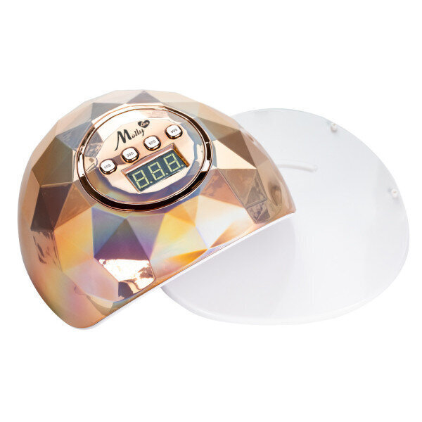 UV LED-lamp MollyLux F6 86W Diamond Holographic Gold hind ja info | Maniküüri, pediküüri tarvikud | kaup24.ee