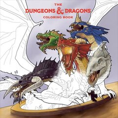 Dungeons & Dragons Coloring Book: 80 Adventurous Line Drawings цена и информация | Книги о питании и здоровом образе жизни | kaup24.ee