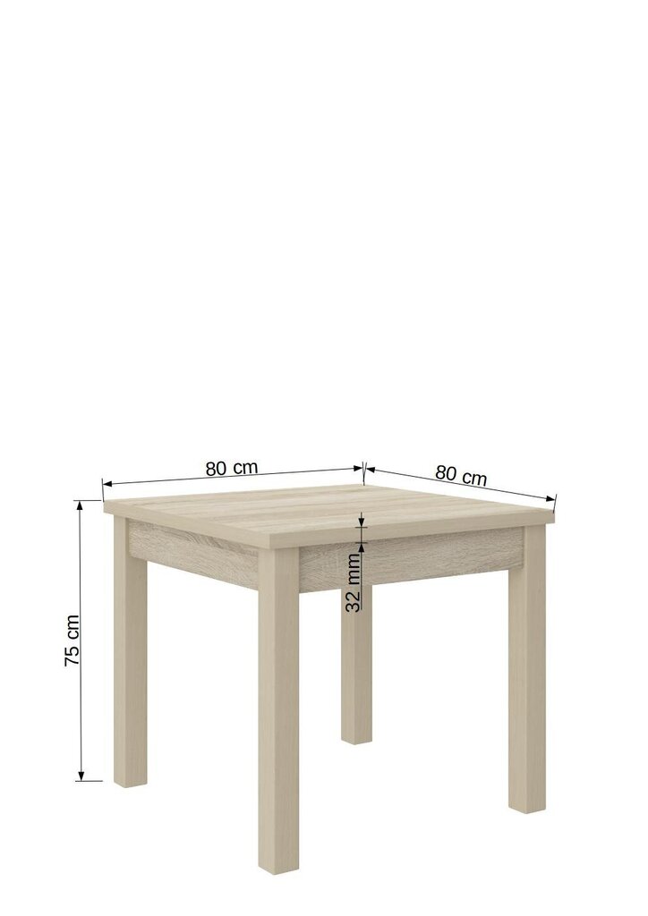 Söögitoa komplekt ADRK Furniture Rodos 38, pruun/beež цена и информация | Söögilauakomplektid | kaup24.ee