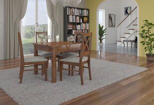 Обеденный гарнитур ADRK Furniture Rodos 38, коричневый/бежевый цвет цена и информация | Комплекты мебели для столовой | kaup24.ee