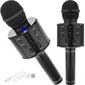 Laste karaoke mikrofon koos kõlariga, must hind ja info | Arendavad mänguasjad | kaup24.ee